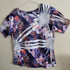 XL multi color polyester fabric